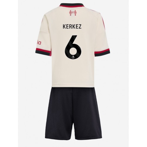 Liverpool Milos Kerkez #6 Segunda Equipación Niños 2025-26 Manga Corta (+ Pantalones cortos)